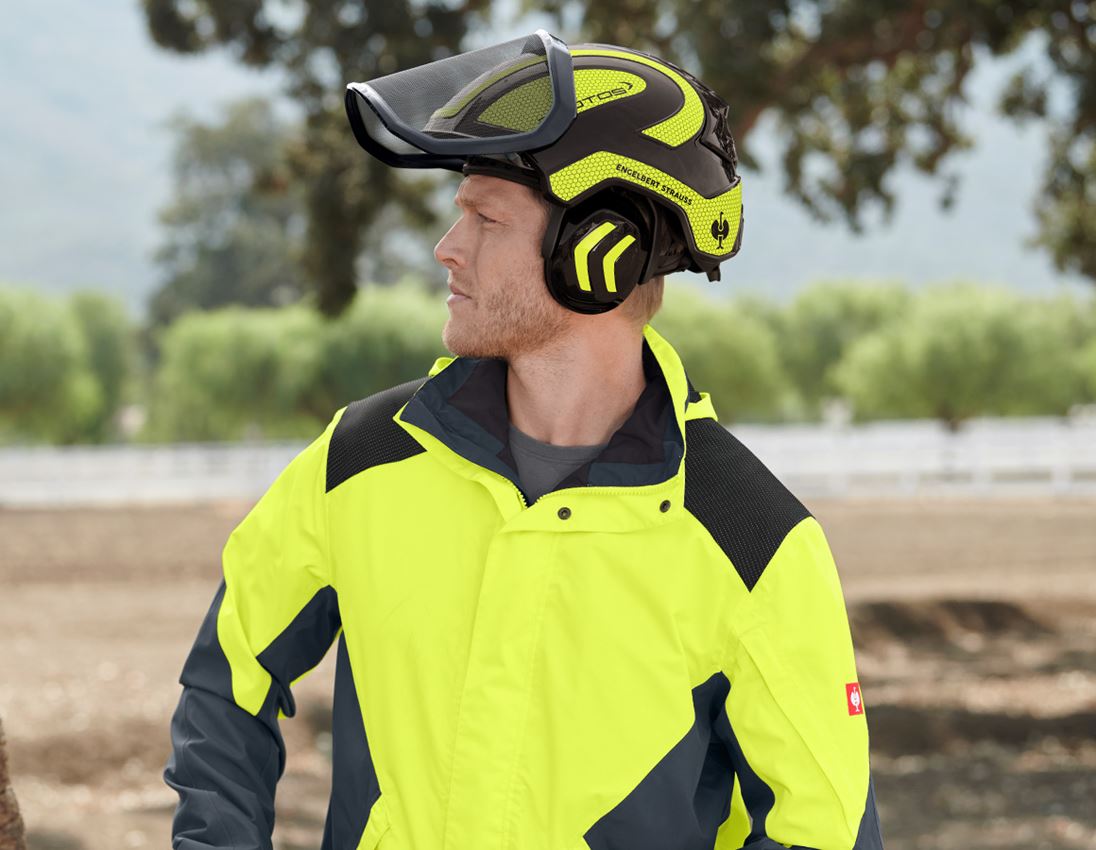 Hard Hats: e.s. Forestry helmet Protos® + black/high-vis yellow 1