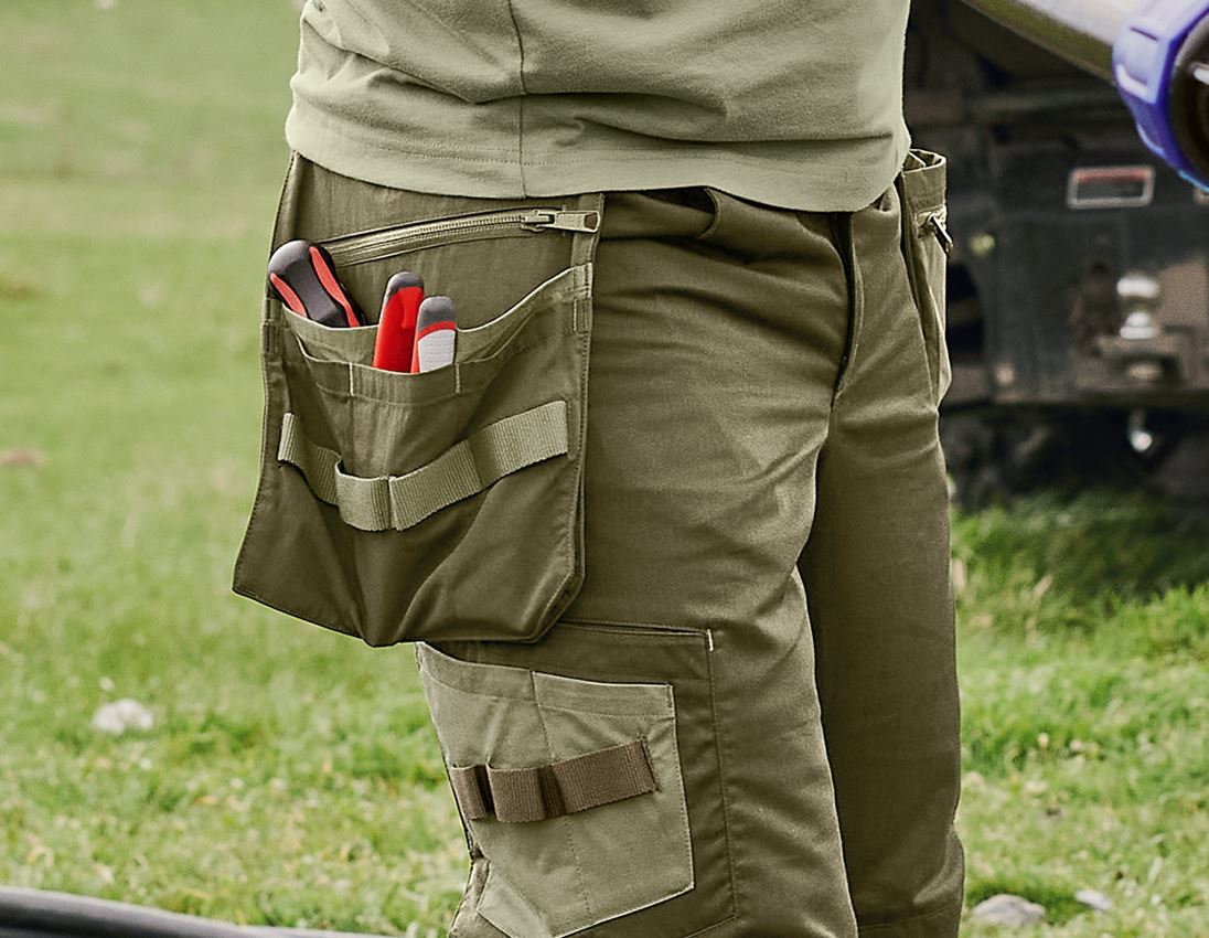 Accessories: Tool bags e.s.concrete light + mudgreen/stipagreen