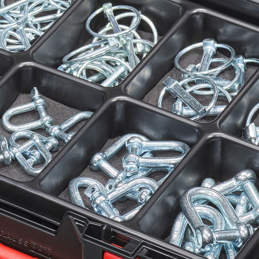 Assorted small parts: Lynch pin and shackle in STRAUSSbox 118 midi 2