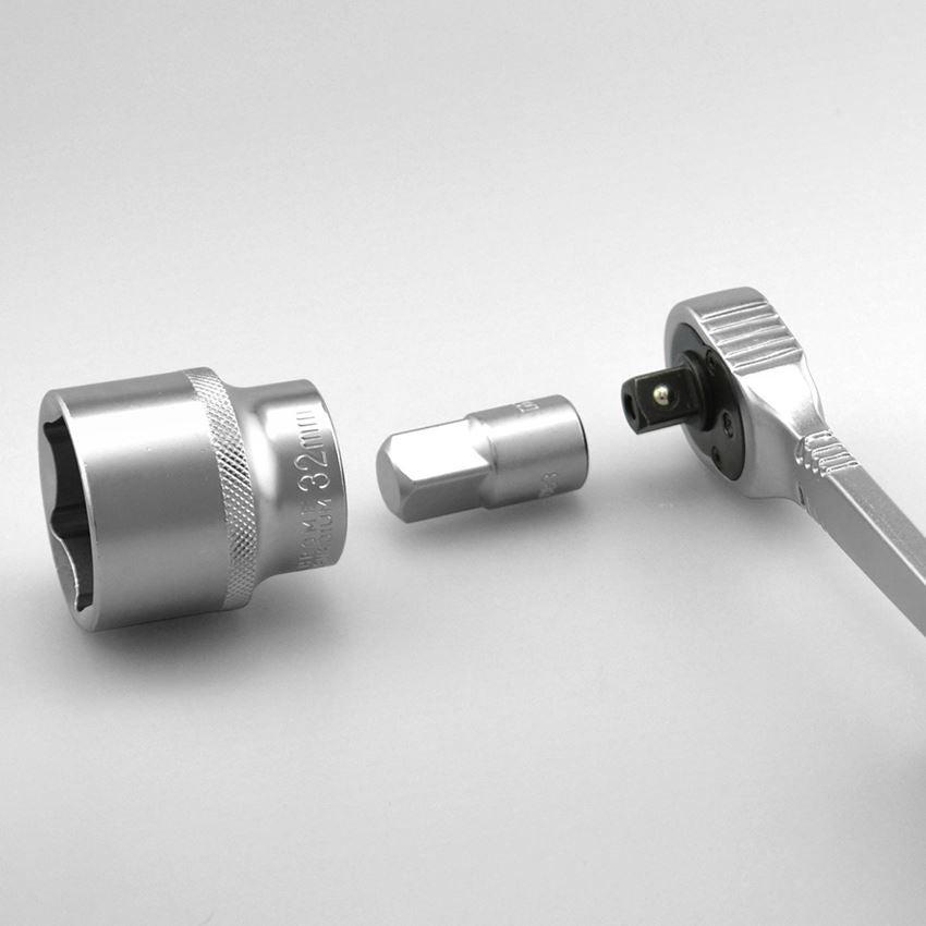 Socket wrench: e.s. Enlargement adapter 3/8 to 1/2 2