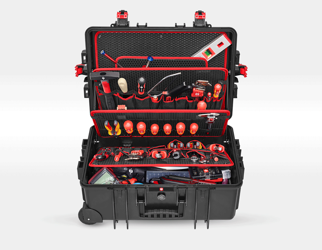 Tool Cases: Tool set Elektro Meister incl. tool trolley