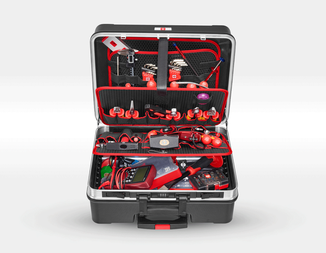 Tool Cases: Tool set Elektro Meister incl. tool trolley