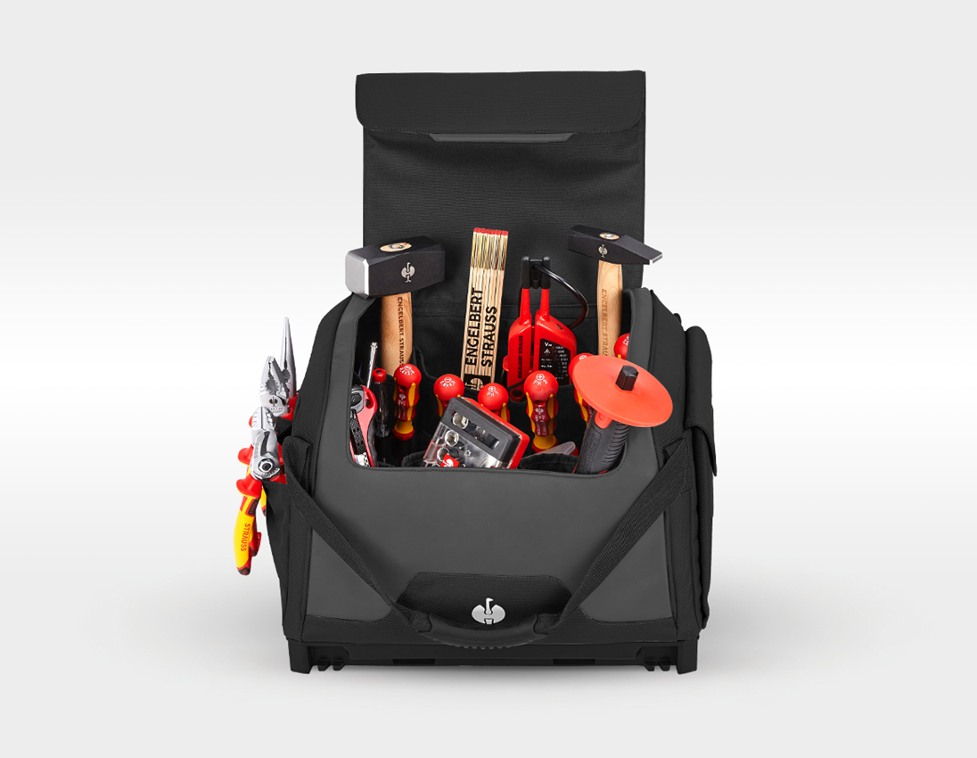 Tools: Tool set Electro incl. STRAUSSbox bag + black