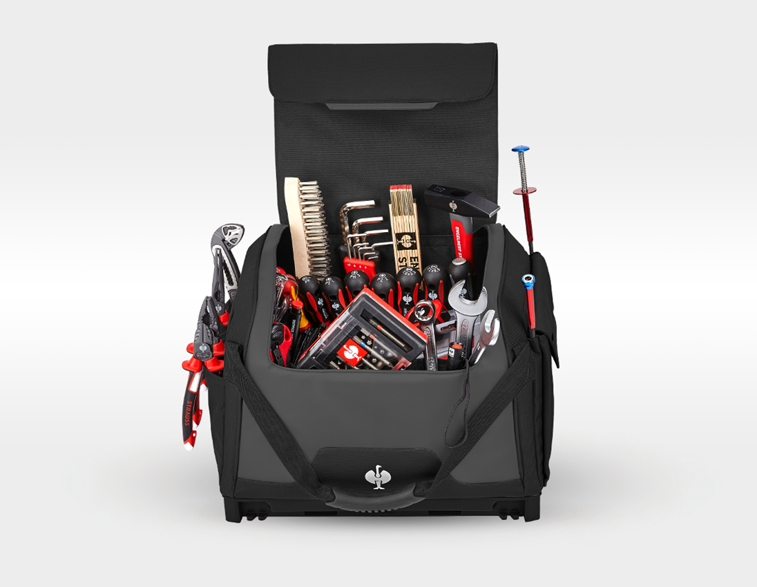 STRAUSSbox System: Tool set Allround Profi incl. STRAUSSbox + black