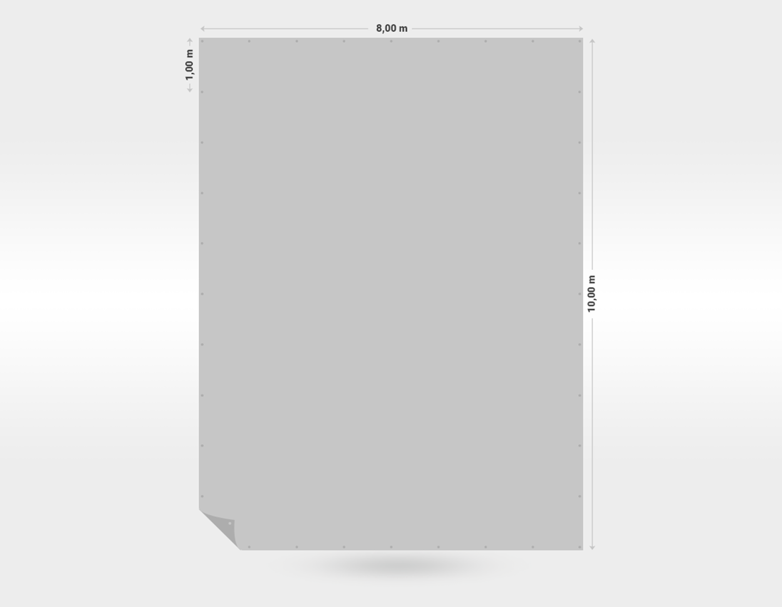 Construction tarpaulins | Fabric tarpaulins: Canvas Cover with Eyelets 1