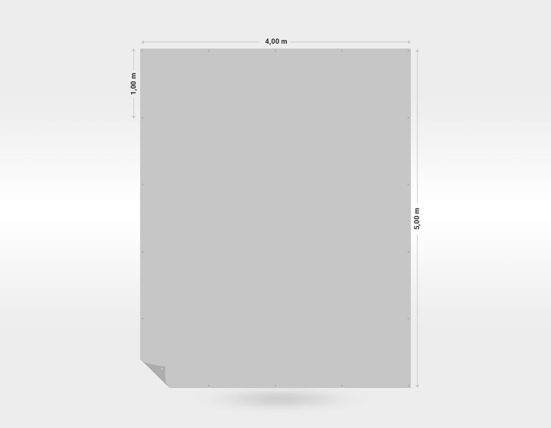 Construction tarpaulins | Fabric tarpaulins: Canvas Cover with Eyelets 1
