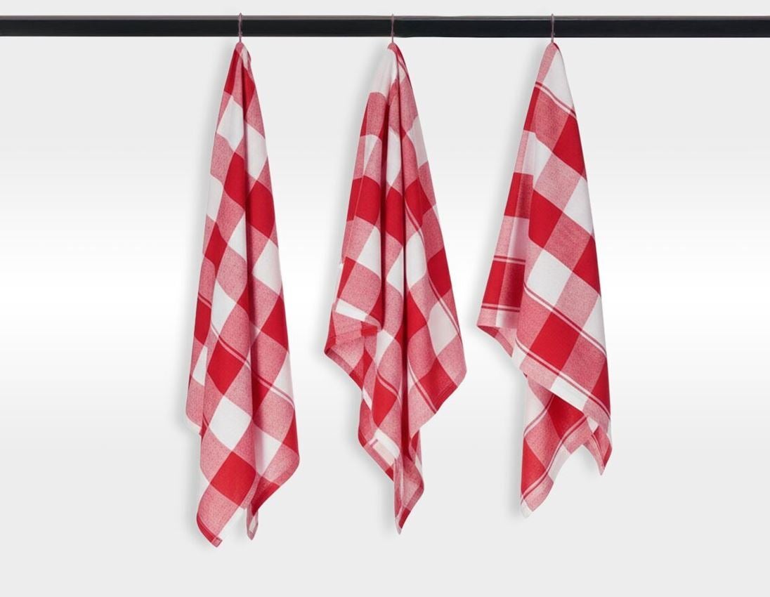 Cloths: Tea towels Color, pack of 3 + red