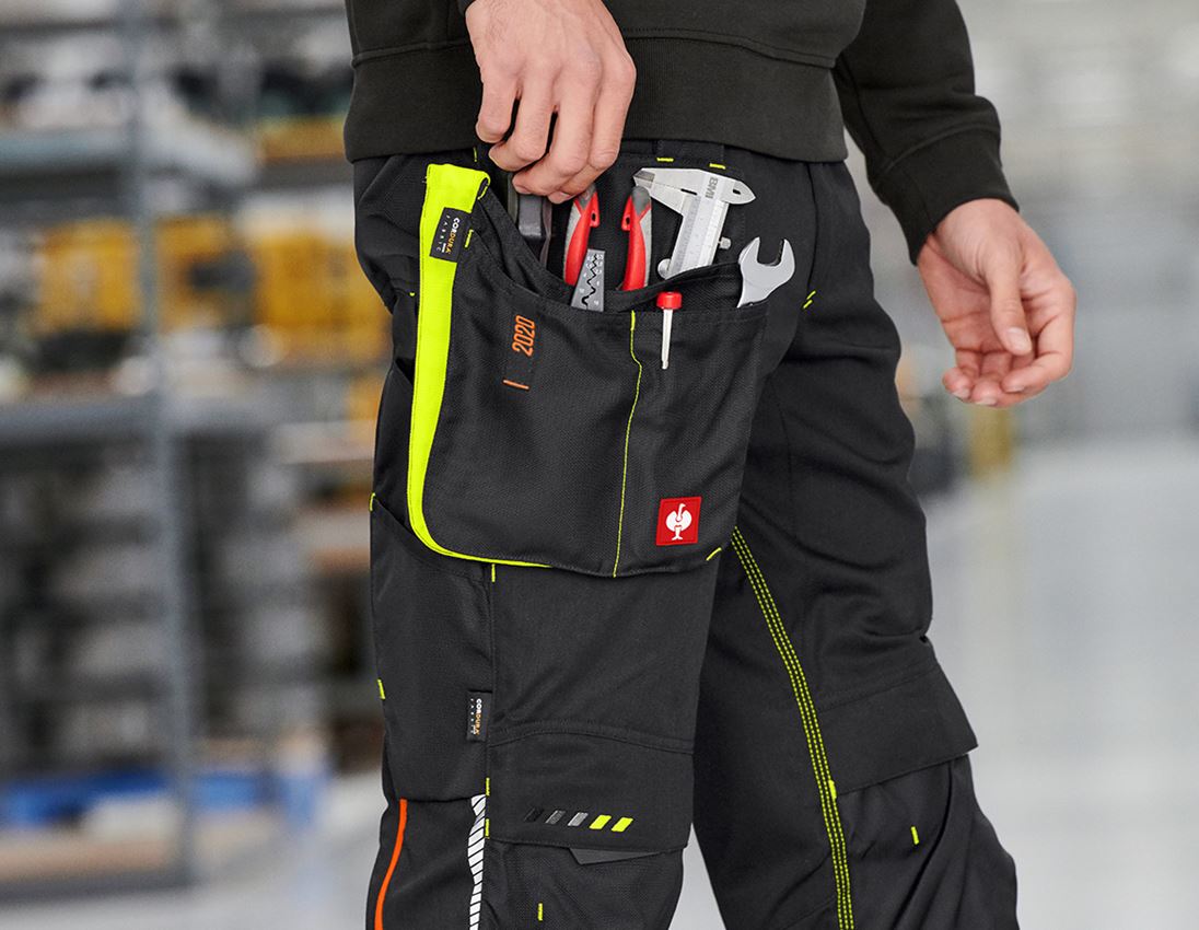 Accessories: Tool bag e.s.motion 2020, large + black/high-vis yellow/high-vis orange
