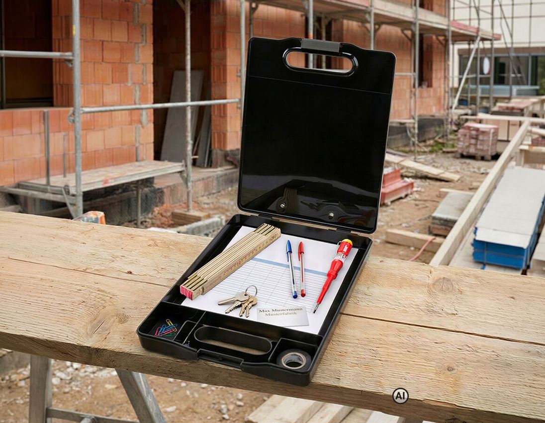 AI-generated / modified - Organisation: Clipboard with storage compartment