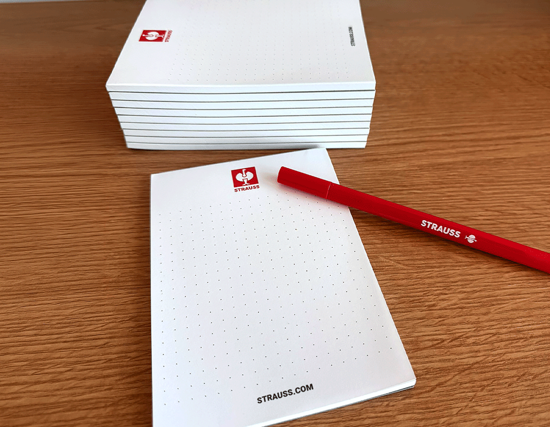 Paper products: STRAUSS A6 notepad, pack of 10