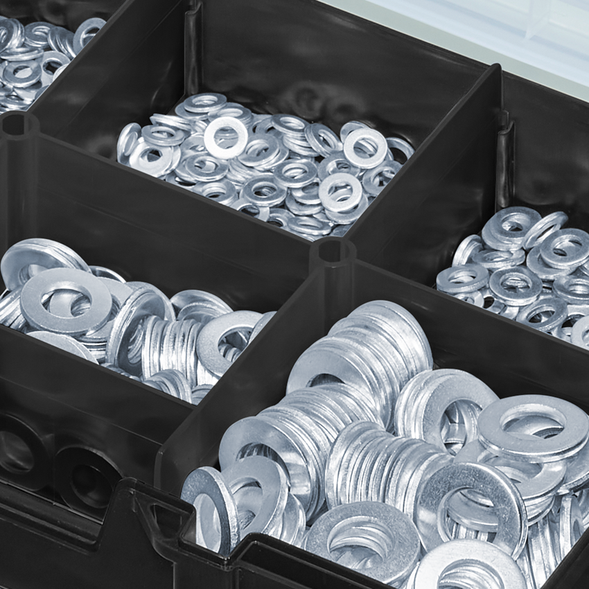 Washers: Washers DIN 125 in STRAUSSbox mini 2