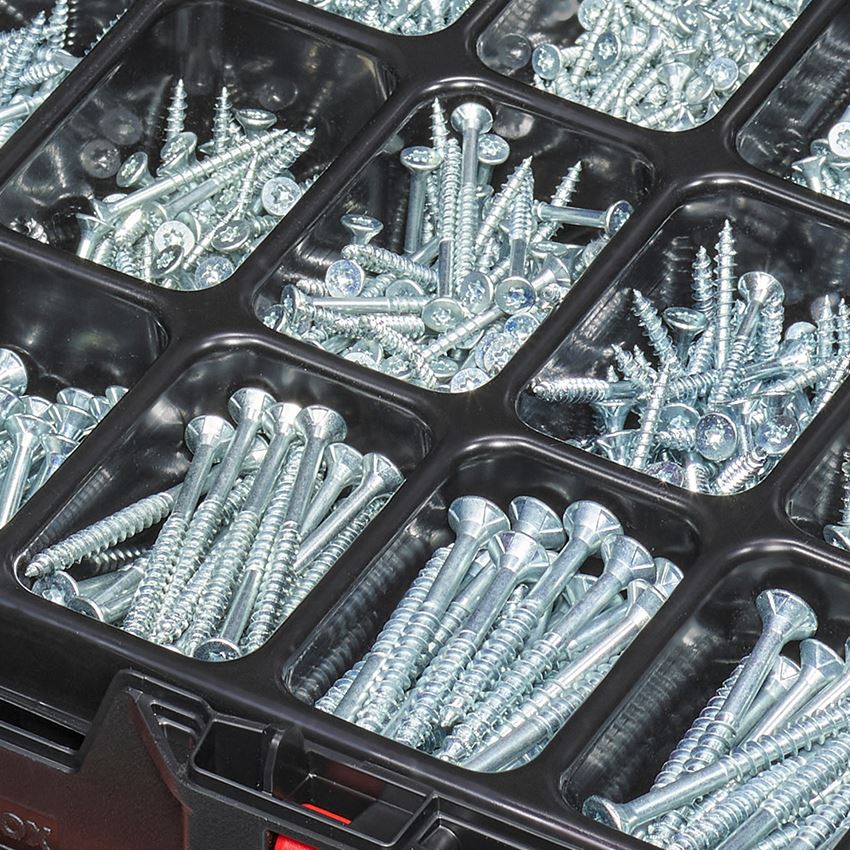 Screws: Universal screw plus galvanised in STRAUSSbox midi 2