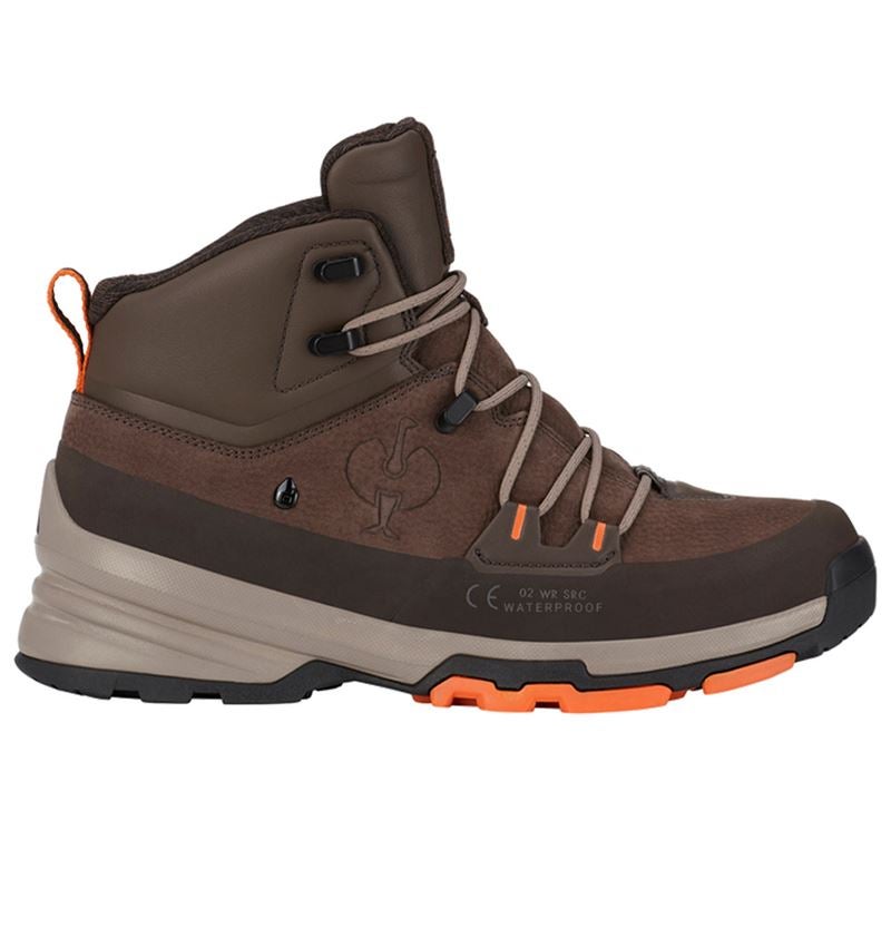 Footwear: O2 Work shoes e.s. Ruma mid + chestnut/radiantorange