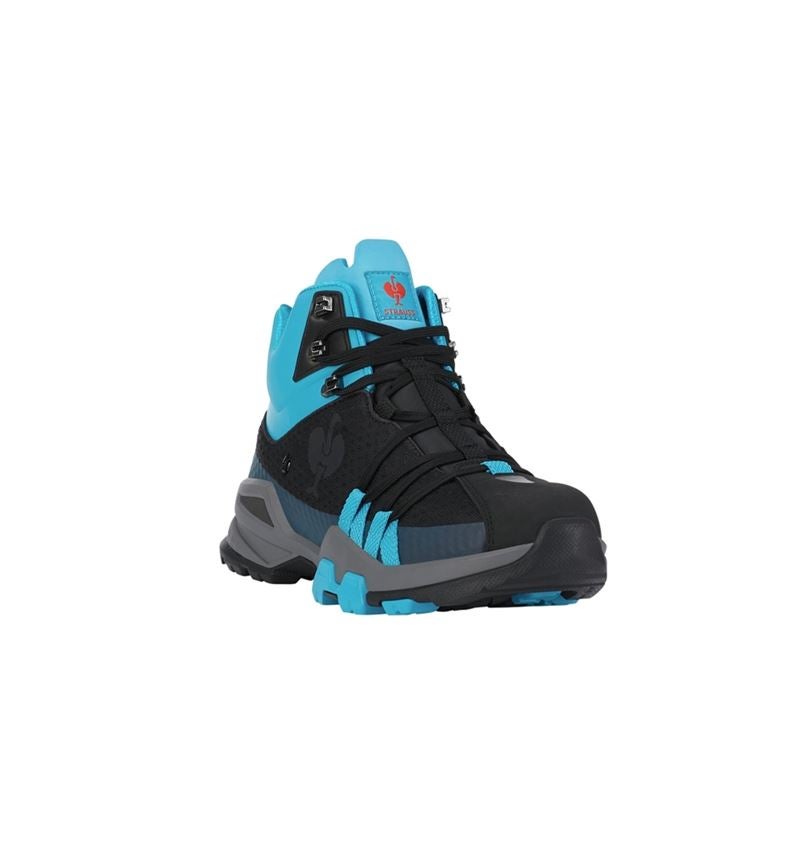 O2: O2 Work shoes e.s. Kobuk mid + black/nice blue 1