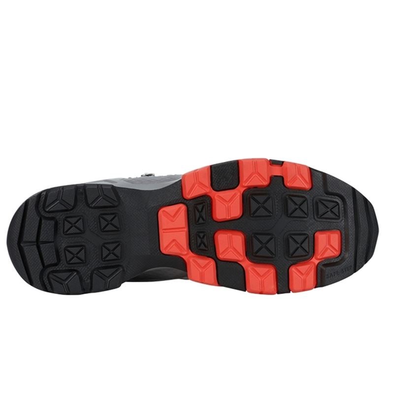 O2: O2 Work shoes e.s. Kobuk mid + pearlgrey/solarred 4