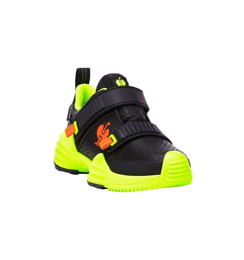 Kids Shoes: Allround shoes e.s. Waza low, children's + black/high-vis yellow/high-vis orange 3