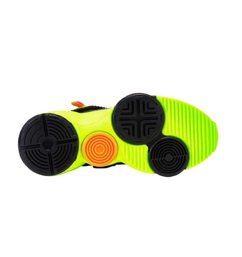 Kids Shoes: Allround shoes e.s. Waza low, children's + black/high-vis yellow/high-vis orange 4