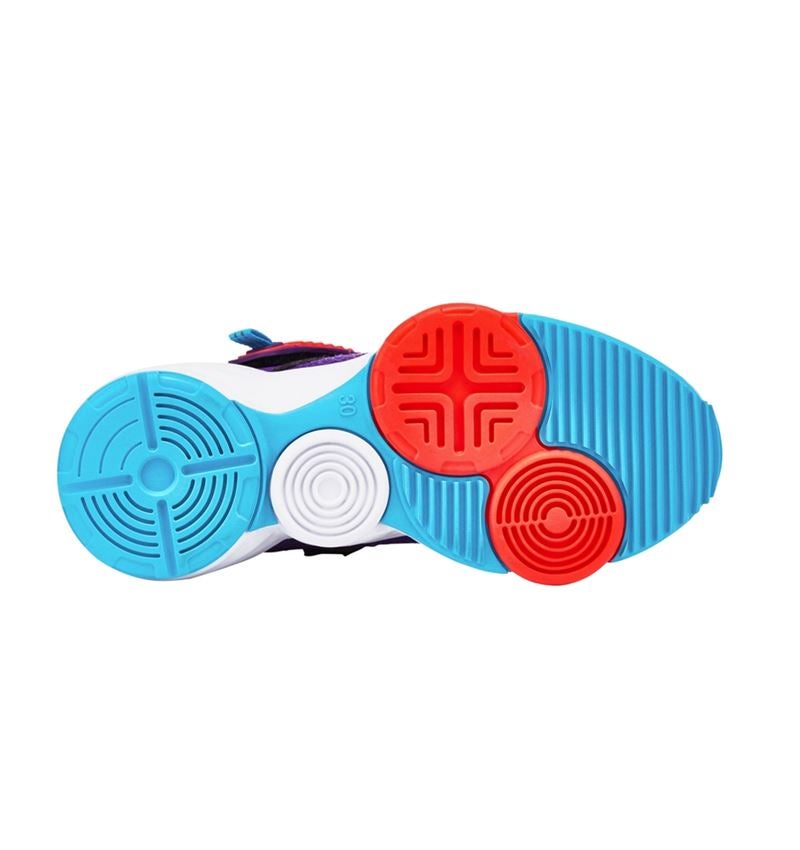 Kids Shoes: Allround shoes e.s. Waza low, children's + grape/lightcyan/high-vis red 4