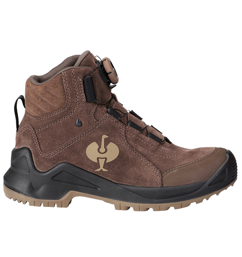 O2: O2 Work shoes e.s. Apate II mid + chestnut/hazelnut 2