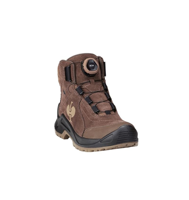 O2: O2 Work shoes e.s. Apate II mid + chestnut/hazelnut 3