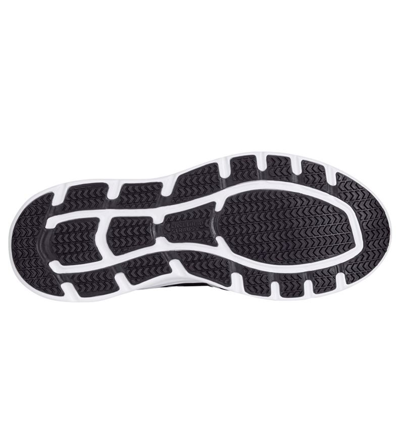O1: O1 Work shoes e.s. Antibes low + black/white/straussred 6