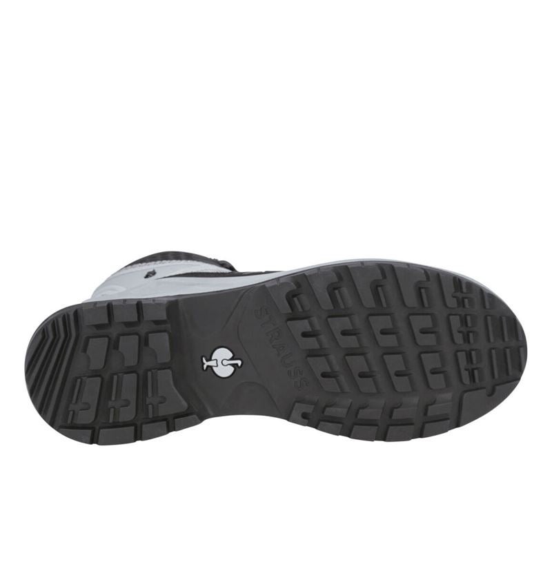 O6: O6 Work boots e.s. Adelaide mid + black/platinum 5