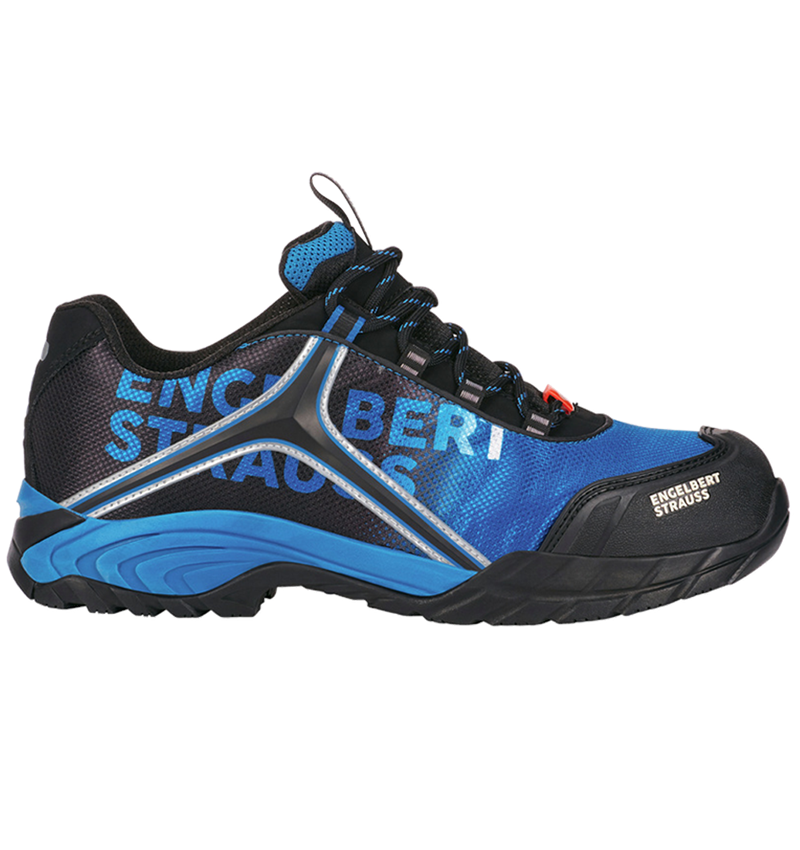 Safety Trainers: e.s. S1 Safety shoes Merak + graphite/gentianblue 1