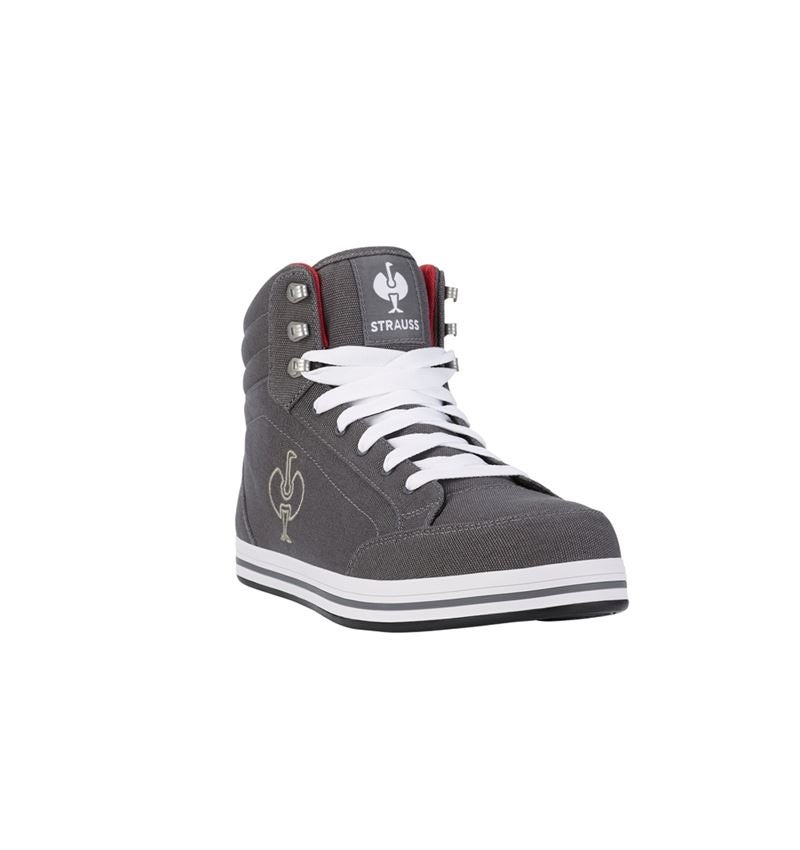 Safety Trainers: S1P Safety boots e.s. Tolosa II mid + cement/stone 2