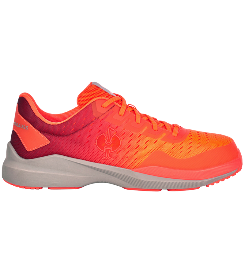 S1: S1 Safety shoes e.s. Padua low + platinum/high-vis red 4