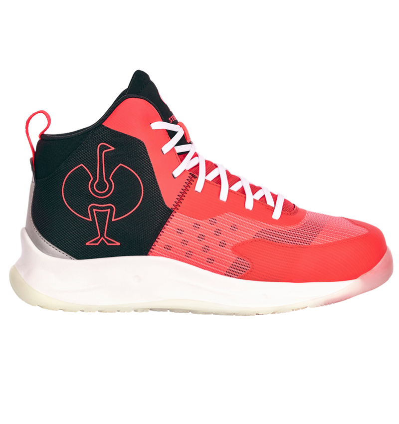 S1P: S1PS Safety shoes e.s. Marseille mid + high-vis red/black 4