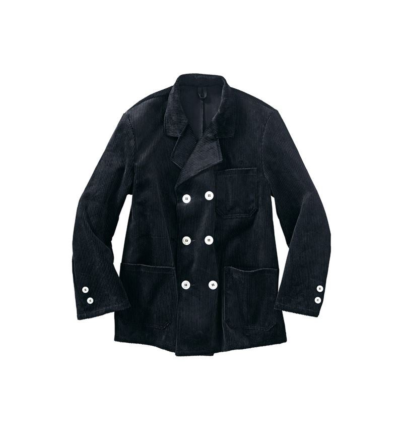 Work Jackets: Roofer's and Carpenter's Jacket Wide Wale Cord + black
