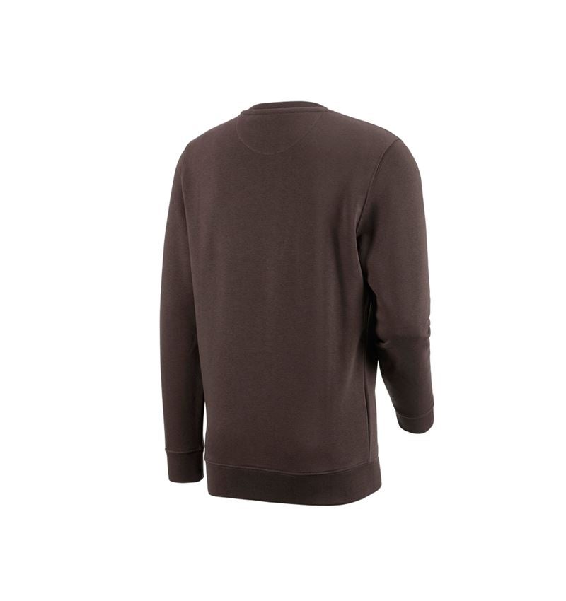 Shirts, Pullover & more: e.s. Sweatshirt poly cotton + chestnut 3