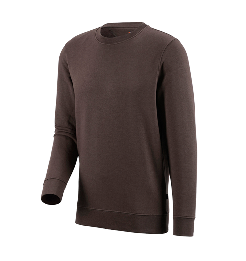 Shirts, Pullover & more: e.s. Sweatshirt poly cotton + chestnut 2
