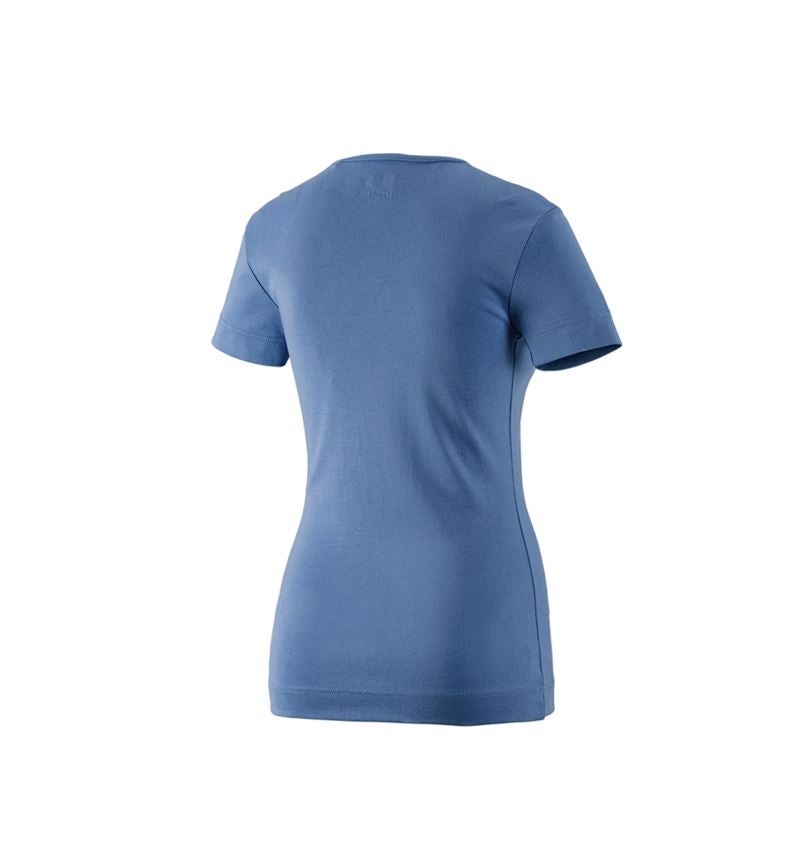 Topics: e.s. T-shirt cotton V-Neck, ladies' + cobalt 1