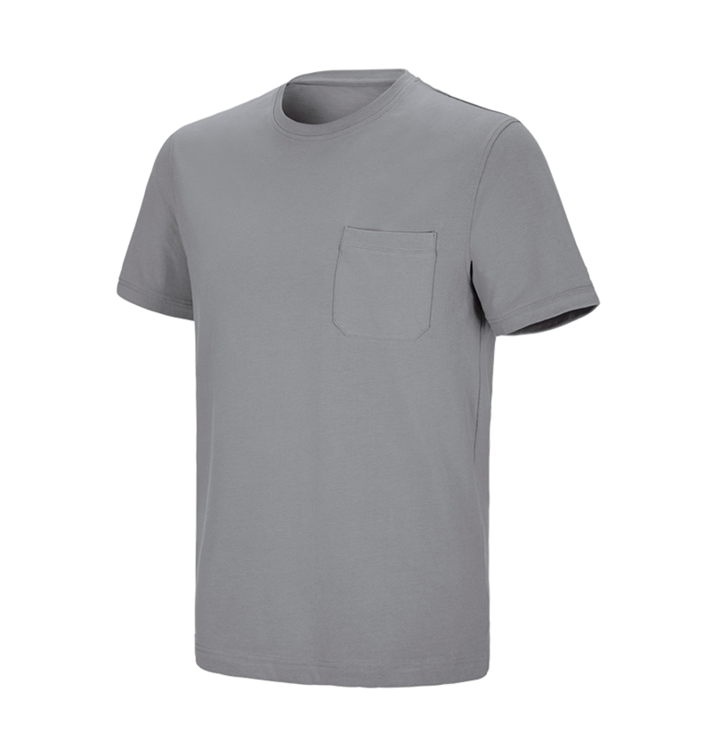 Shirts, Pullover & more: e.s. T-shirt cotton stretch Pocket + platinum 2