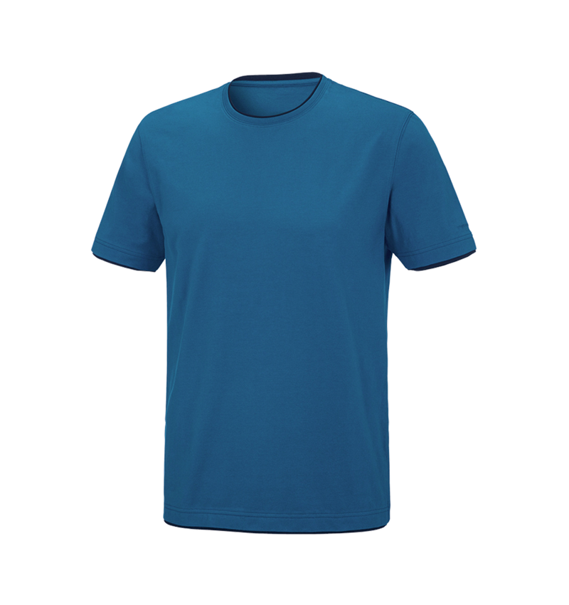 Shirts, Pullover & more: e.s. T-shirt cotton stretch Layer + atoll/navy 2