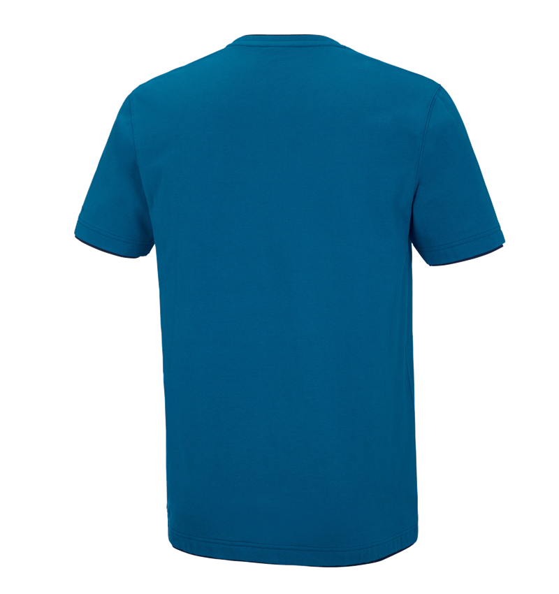 Shirts, Pullover & more: e.s. T-shirt cotton stretch Layer + atoll/navy 3