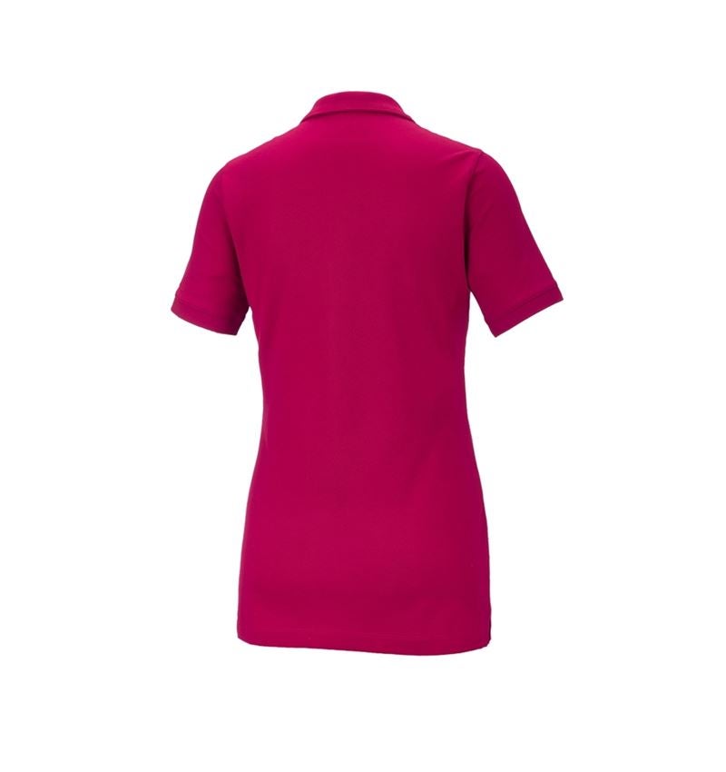 Shirts, Pullover & more: e.s. Piqué-Polo cotton stretch, ladies' + berry 3