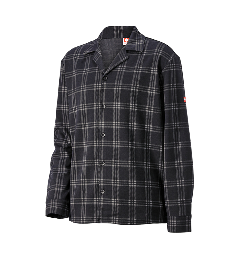 Accessories: e.s. Checkered Pyjama Top + black/basaltgrey 5