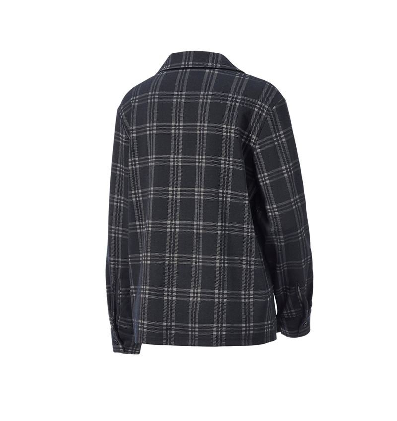 Accessories: e.s. Checkered Pyjama Top, ladies' + black/basaltgrey 4