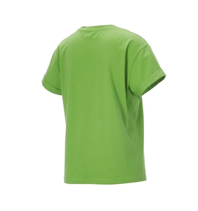 Shirts, Pullover & more: e.s. T-shirt cotton stretch rolled sleeve, ladies + seagreen 5