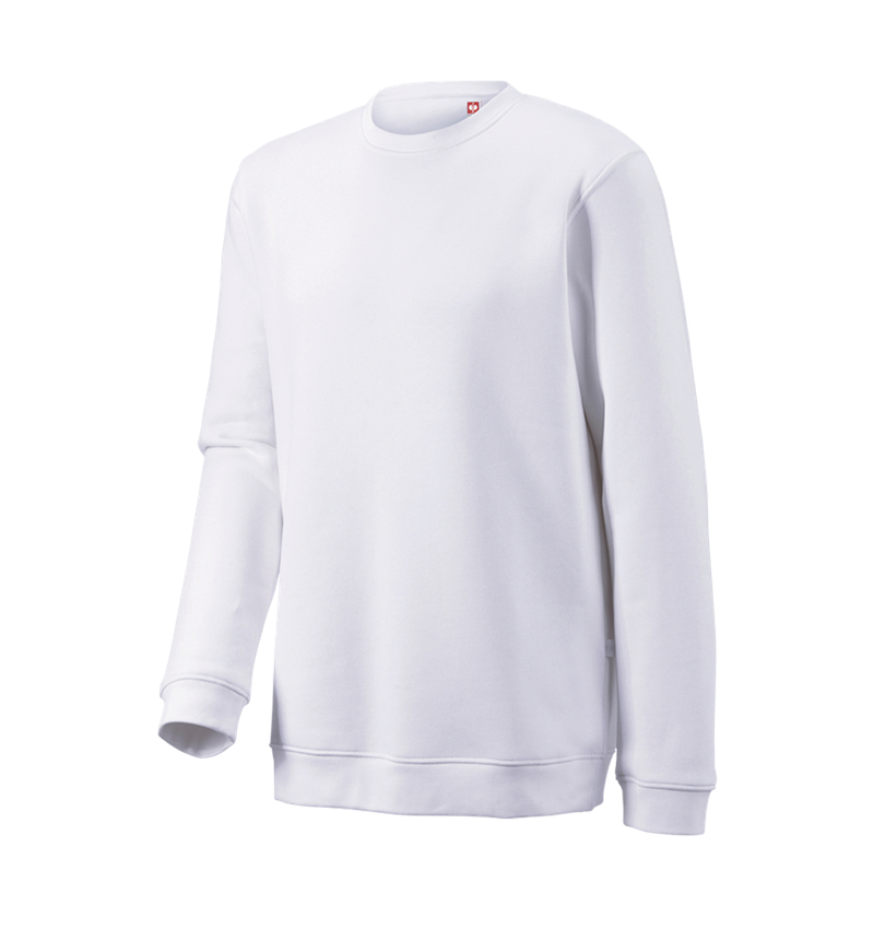 Shirts, Pullover & more: e.s. Sweatshirt poly cotton, long fit + white 3