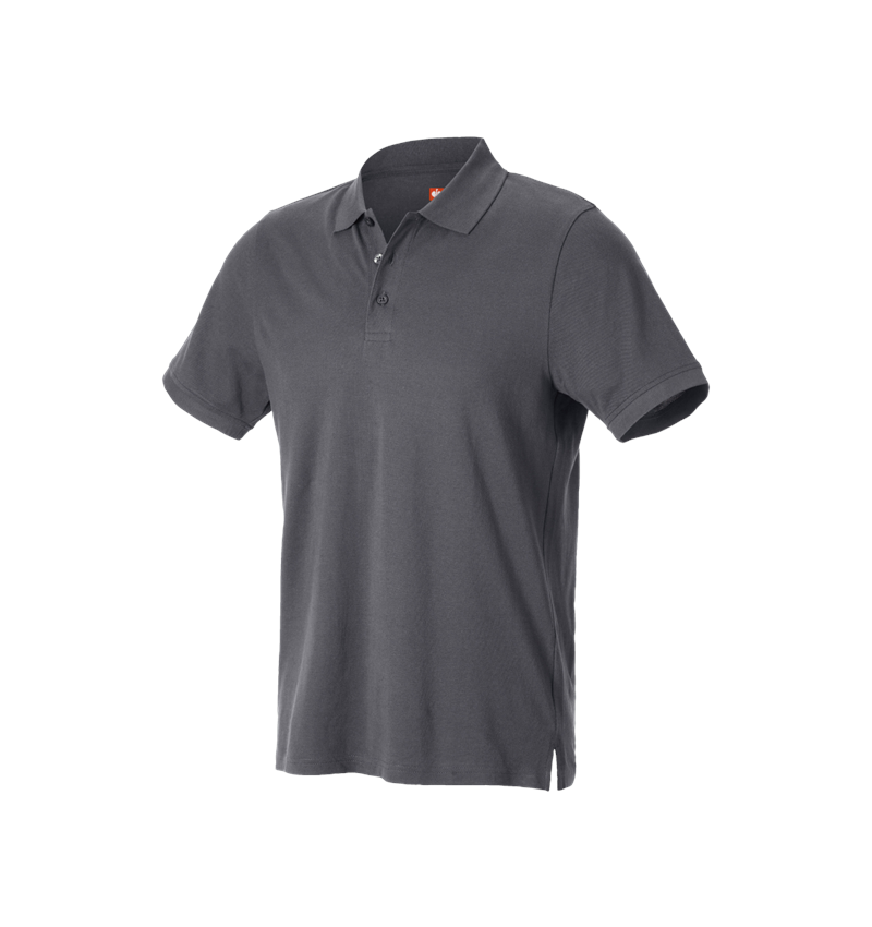 Shirts, Pullover & more: e.s. Piqué-Polo cotton light + anthracite 3