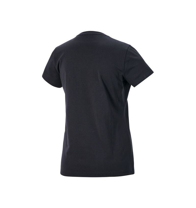 Clothing: T-shirt e.s.e:pic, ladies' + black/high-vis yellow/high-vis orange 2