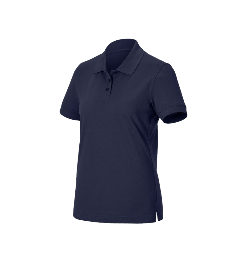 Clothing: Pique-Polo e.s.industry, ladies' + navy 1