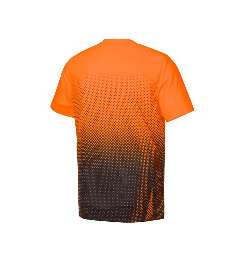 Clothing: Functional t-shirt e.s.t:aktik + high-vis orange/black 4