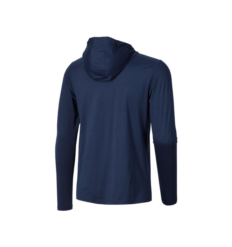 Clothing: Functional hoody-longsleeve UV e.s.trail + deepblue/white 4