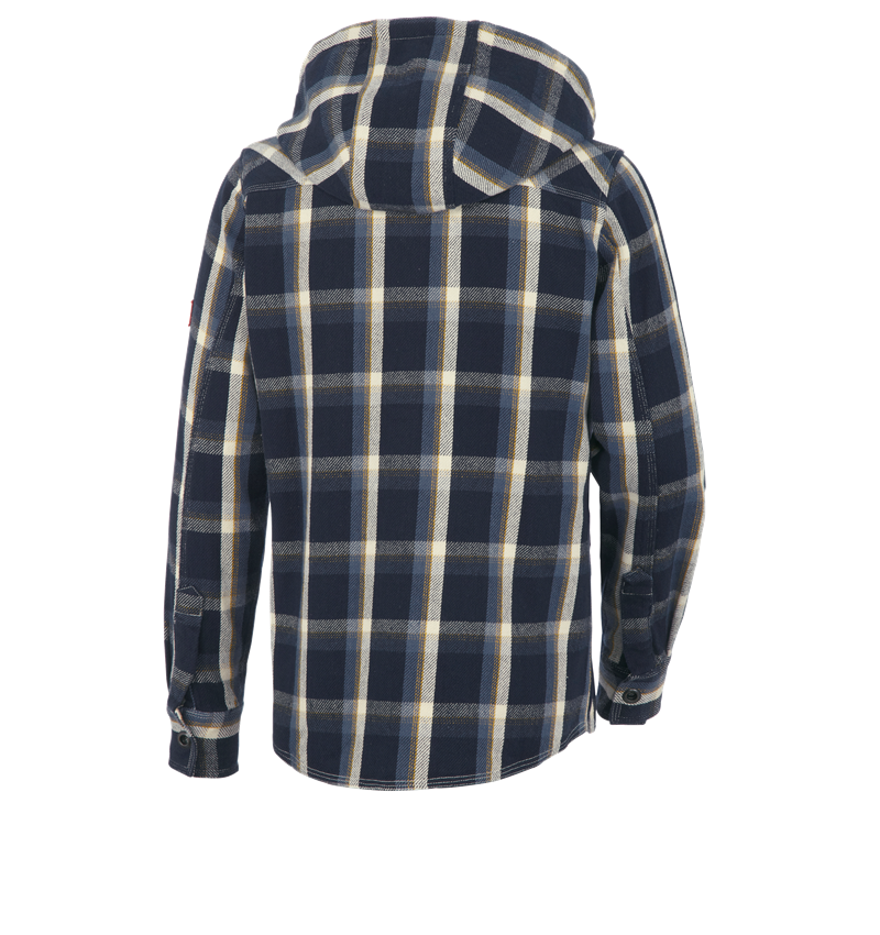 Topics: Hooded shirt e.s.roughtough + midnightblue/steelblue/nature/wheat 3