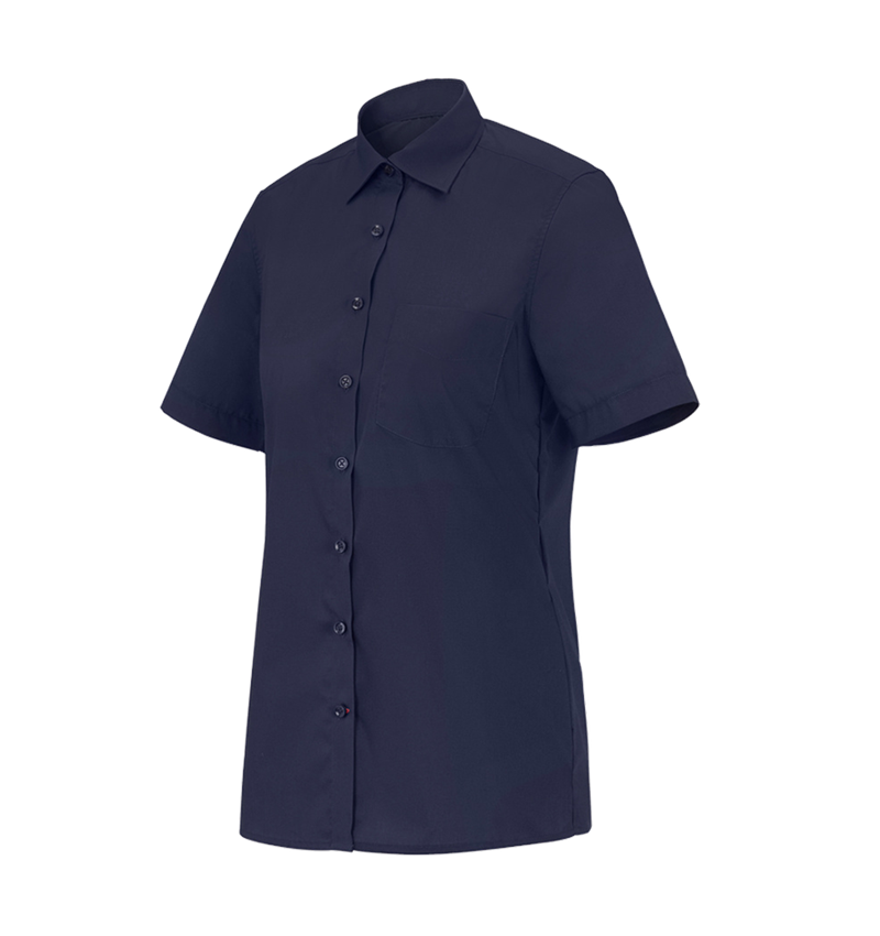 Shirts, Pullover & more: e.s. Service blouse short sleeved + navy