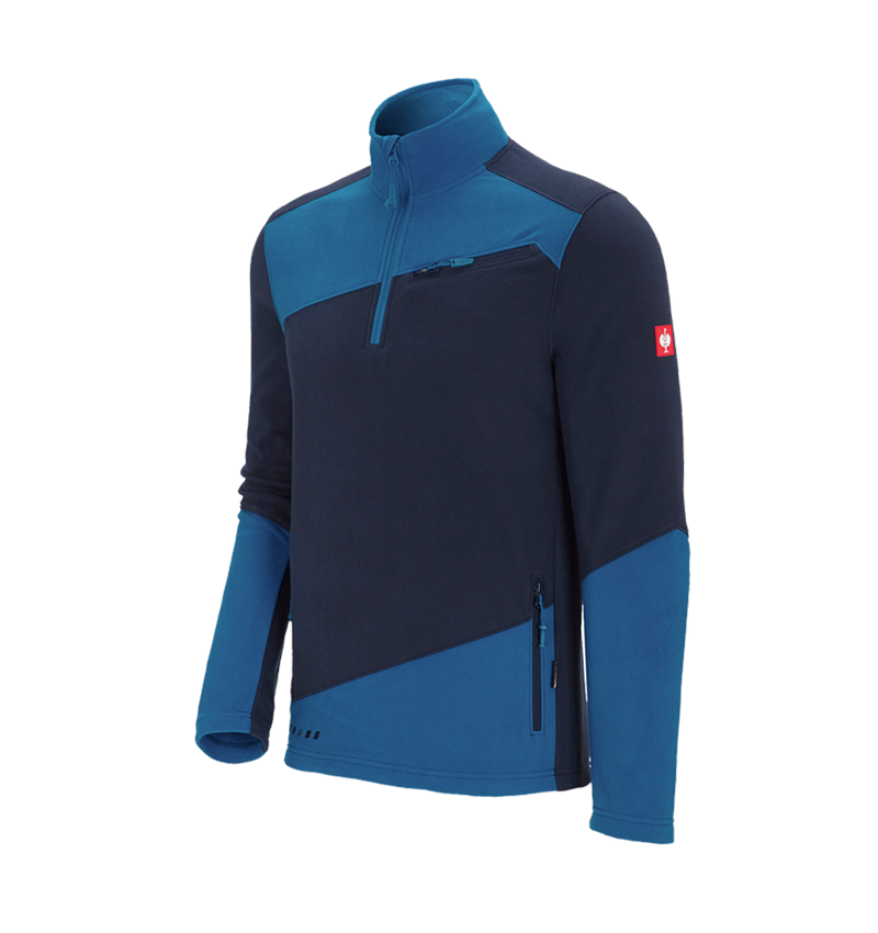 Shirts, Pullover & more: Fleece troyer e.s.motion 2020 + navy/atoll 1
